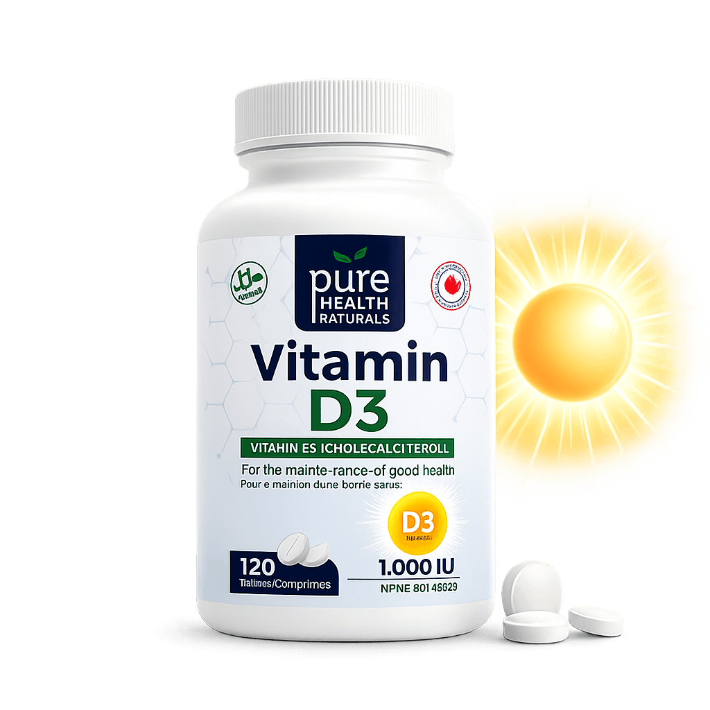 Pure Health Naturals Vitamin D3 bottle